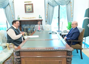 Islamabad : Member of the National Assembly Malik Ibrar Ahmed calls on Prime Minister Muhammad Shehbaz Sharif on 5 August 2024.