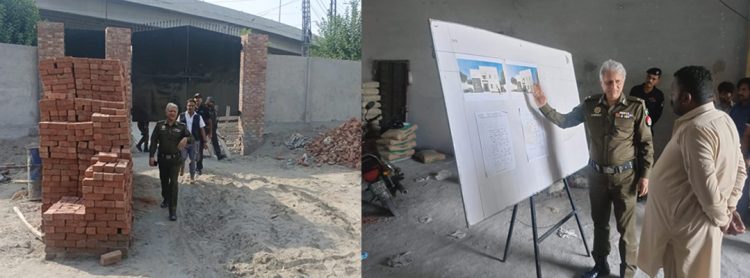 IG Punjab  visited the under-construction Smart Police Station in Islampura, inspected the various sections of the building.