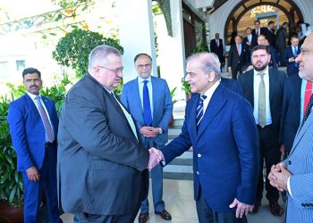 Deputy Prime Minister of Russian Federation, Alexei Overchuk calls on Prime Minister Muhammad Shehbaz Sharif