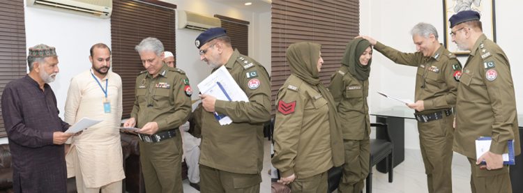 Central Police Office: IG Punjab  meets with police personnel and their families.