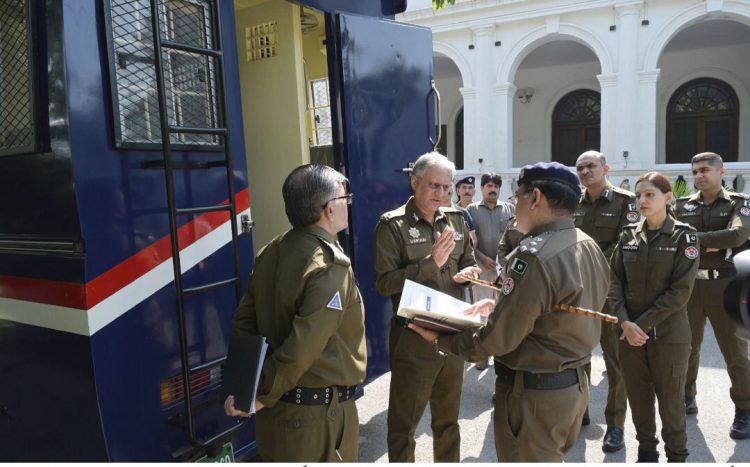 IG Punjab  inspected a pilot project police prison van equipped with modern facilities.