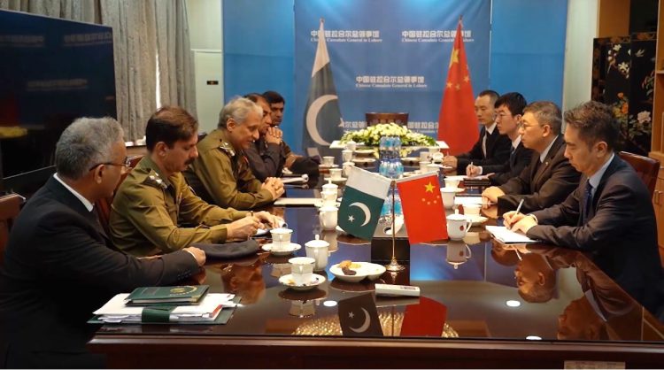 IG Punjab Dr. Usman Anwar visited Chinese Consulate in Lahore, Met with Deputy Consul General Mr. Zhao Ke۔