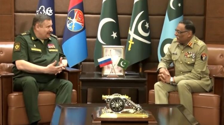Russian Armed Forces Deputy Chief of General  Staff met with General Sahir Shamshad Mirza