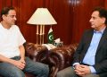 Islamabad 02.10.2024: Mayor Karachi Barrister Murtaza Wahab called on Speaker National Assembly Sardar Ayaz Sadiq at Parliament House.