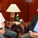 Islamabad 02.10.2024: Mayor Karachi Barrister Murtaza Wahab called on Speaker National Assembly Sardar Ayaz Sadiq at Parliament House.