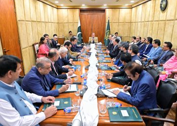 Prime Minister Muhammad Shehbaz Sharif chairs a meeting of the Federal Cabinet in Islamabad on October 20, 2024.