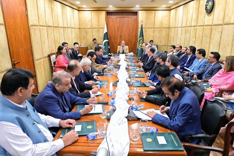 Prime Minister Muhammad Shehbaz Sharif chairs a meeting of the Federal Cabinet in Islamabad on October 20, 2024.