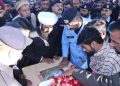 Funeral prayer of constable Safdar Hussain Shah offered at Police Lines HQ