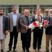 Private Schools Network founder and central president Dr. Muhammad Afzal Babar and other directors of the National Curriculum Council presenting a bouquet to Dr. Shafqat Ali Janjua on his retirement.