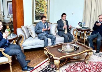 PM visits NA Speaker’s residence to condole his sister’s death