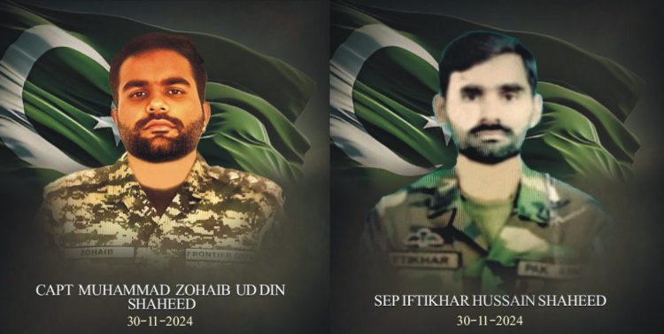 8 Khwarij terrorists killed, 9 injured; captain, solider embraced martyrdom in 2 separate operations