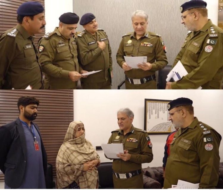 Central Police Office: IG Punjab Dr. Usman Anwar Met with Police Employees and Their Families.