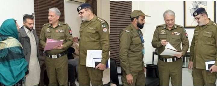 Central Police Office: IG Punjab Dr. Usman Anwar met with Police officials and Their Families