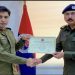 SHO Numan Ahmed Bottar has received a certificate of excellence from DPO Sialkot Faisal Shahzad.