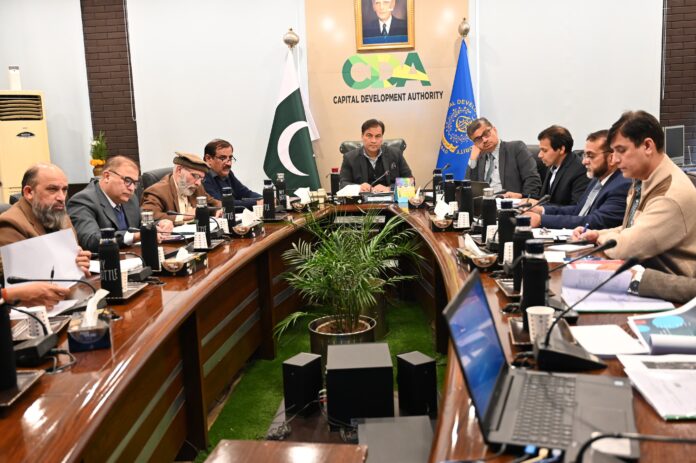 Chairman CDA reviews progress on parking plaza at blue area