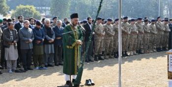 Funeral prayer of Major Hamza Israr Shaheed offered at Chaklala Garrison
