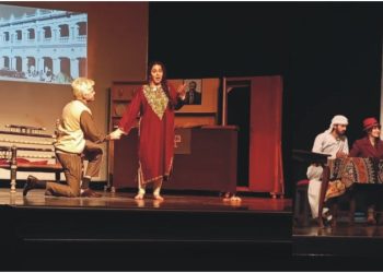 Two major Lahore festivals, Ajoka created quite a stir with the opening of its new play “Lawrence in Lahore