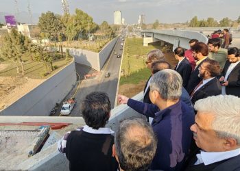 Mohsin Naqvi visits F-8 Jinnah Avenue Interchange Project