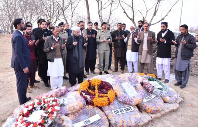 President visits village of Major Hamza Israr Shaheed