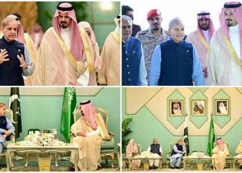 PM Shehbaz reaches Madina to pay respect at Roza-e-Rasool (PBUH)