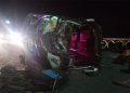 Five killed, 30 injured as bus overturns near Chakwal