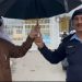 Saudi ambassador distributes umbrellas to security personnel amid rain in federal capital