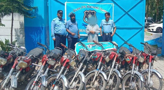 Capital Police nabs key member of motorcycle theft gang, seize eight stolen bikes