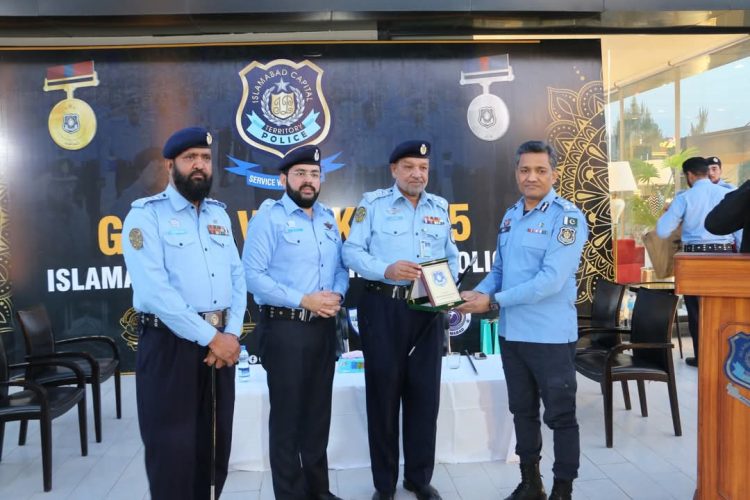 Farewell ceremony in honor of DSP Sajjad Hussain Shah and Inspector Muhammad Bota