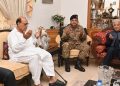 President, PM and army chief visit family of Squadron Leader Usman Yousaf