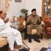 President, PM and army chief visit family of Squadron Leader Usman Yousaf