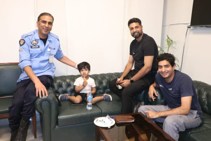 ICT Police rescue 3-year Azlan, arrest female kidnapper from Centaurus Mall