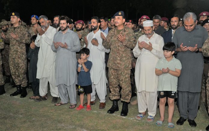 Funeral prayer of Major Moiz Abbas Shah offered at Chaklala Garrison
