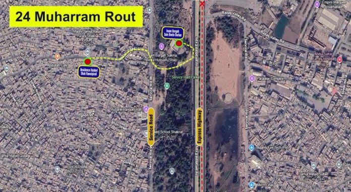ITP issues traffic plan for 24th Muharram procession