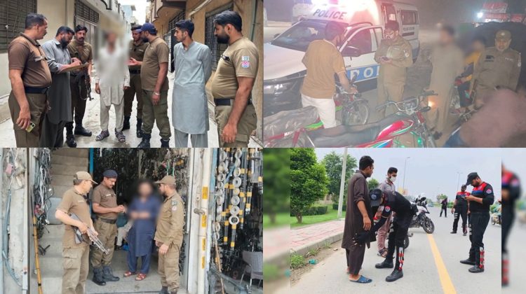 Punjab Police intensified search, sweep, and combing operations across the province