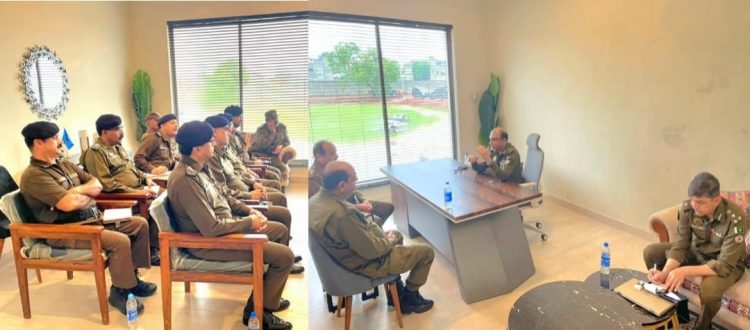 Additional IG Riot Management Police Khurram Shakur’s meeting with newly appointed SPs and DSPs
