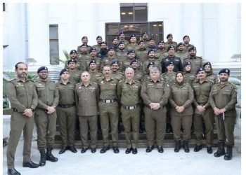 Rank pinning ceremony held on promotion of Officers to the Rank of Inspectors