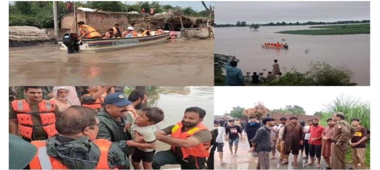 Punjab Police on High Alert in Flood Situation and actively engaged in relief activities