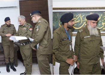 IG Punjab met with police employees and their families
