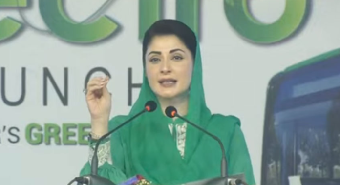 Maryam launches Electric Bus Service in Sargodha