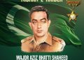 Armed Forces commemorate 60th martyrdom anniversary of Major Raja Aziz Bhatti Shaheed