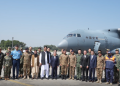 Chinese relief flights landed with 300 tents, 9,000 blankets for flood victims