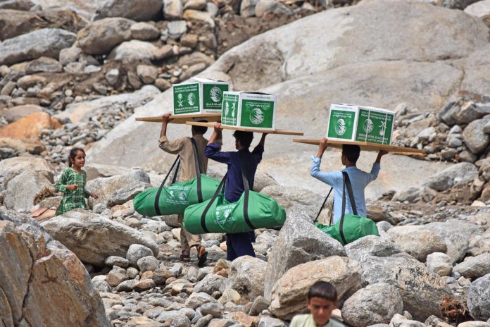 KSrelief starts emergency relief distribution for flood-affected families in Khyber Pakhtunkhwa