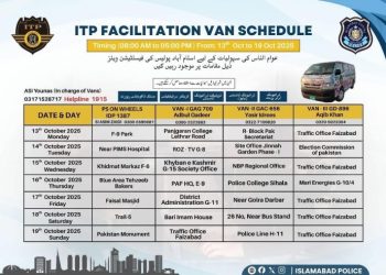 ITP facilitation vans, PS on Wheels to serve at 28 locations across capital, Oct 13–19