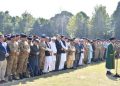 Funeral prayers for 12 martyred soldiers offered