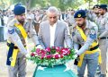 Aleem Khan attends funeral of Motorway Police martyrs