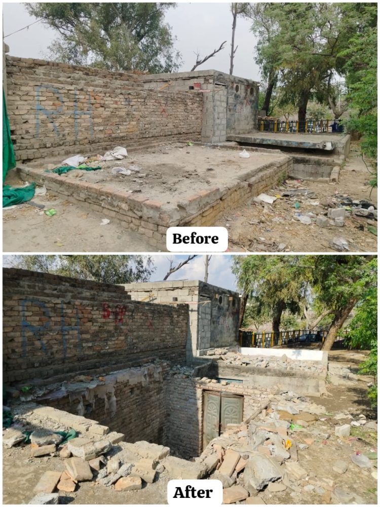 CDA begins operation to clear from park land near G-7 Khadda Market