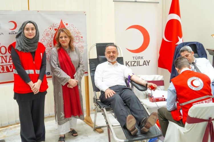 PRCS, Turkish Red Crescent hold blood drive at Türkiye Embassy
