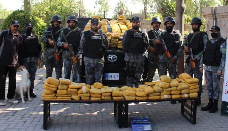 CNF foils major drug smuggling bid on M-4 Motorway, seizes 376kg hashish